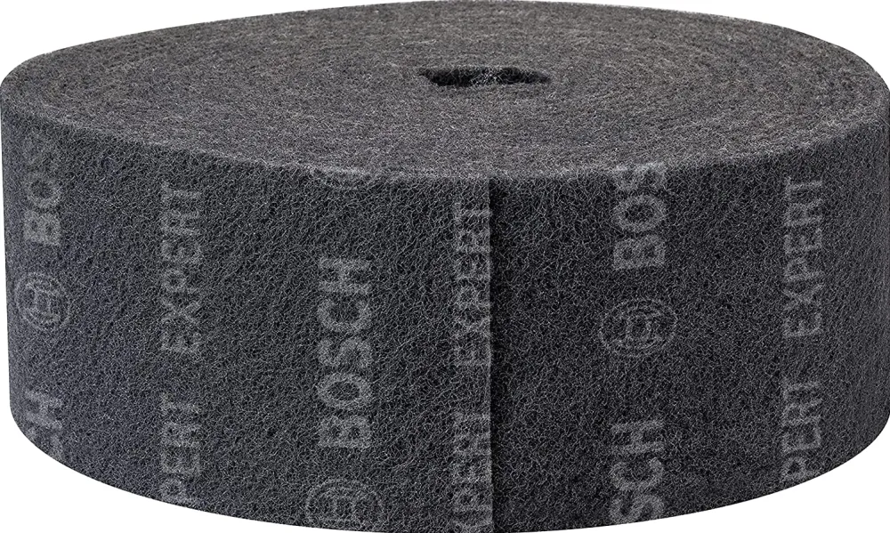 Bosch Expert fleece roll N880 Ultrafine S, 115mmx10m, sanding sheet (grey, 10 meter roll, for hand sanding)