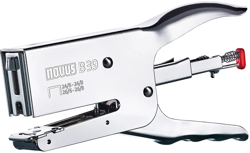 Capsator Novus B39, metalic, tip cleste, 50 coli, cromat