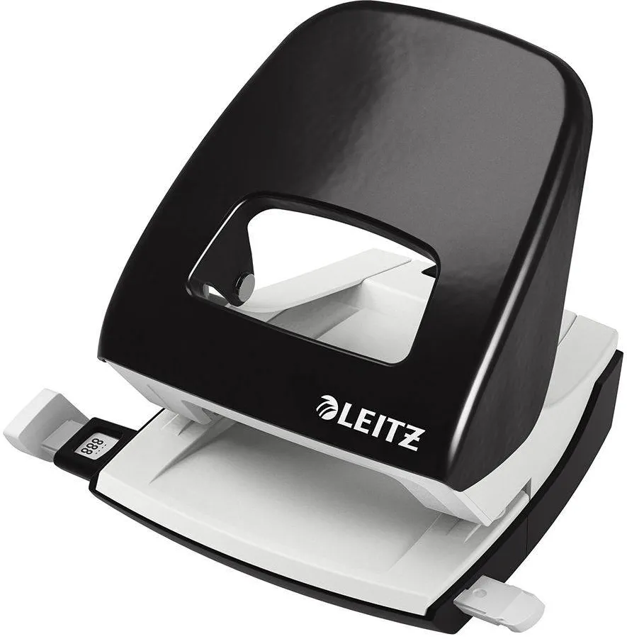 Perforator metalic Leitz 5008 NeXXt Series, 30 coli, negru