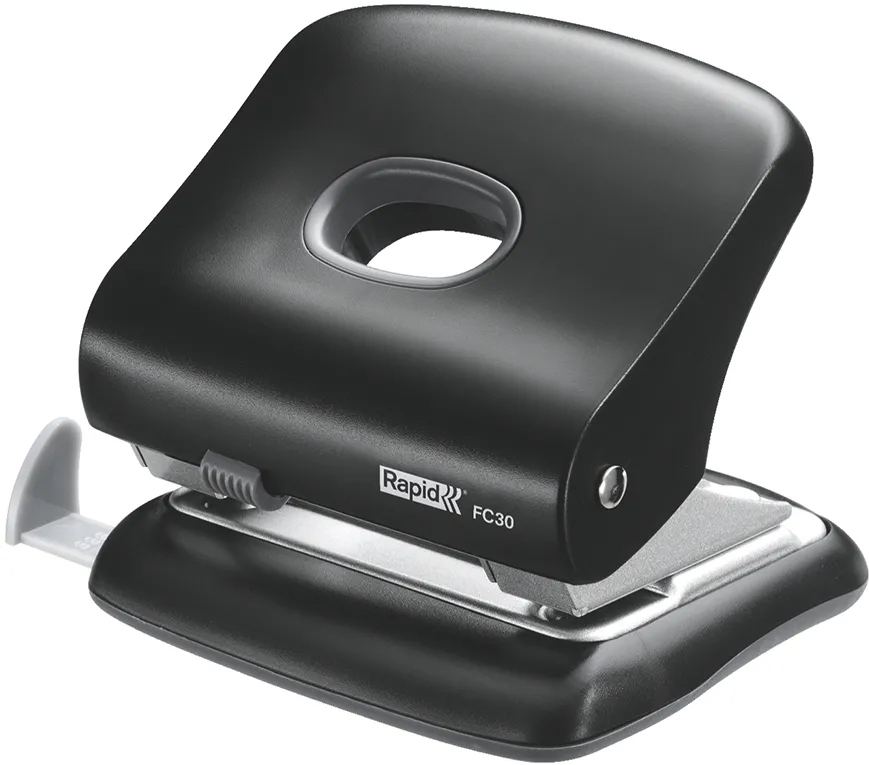 Perforator plastic Rapid VIVIDA FC30, 30 de coli, cutie, negru