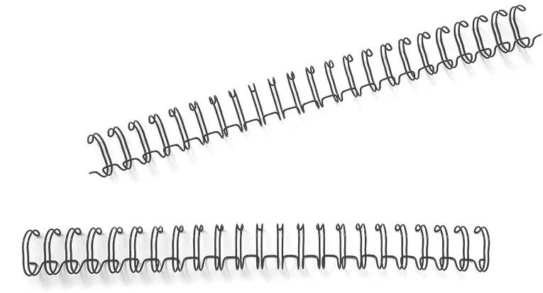 Spire metalice pentru indosariere, 15.9 mm, pas 2:1, negre, 50 buc/cutie