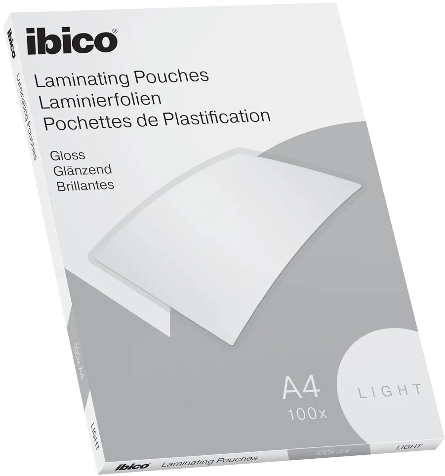 Folie de laminat, Ibico, A4, 75 microni, 100 bucati/set