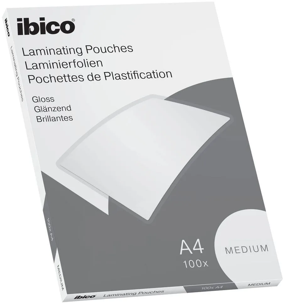 Folie de laminat, Ibico, A4, 100 microni, 100 bucati/set