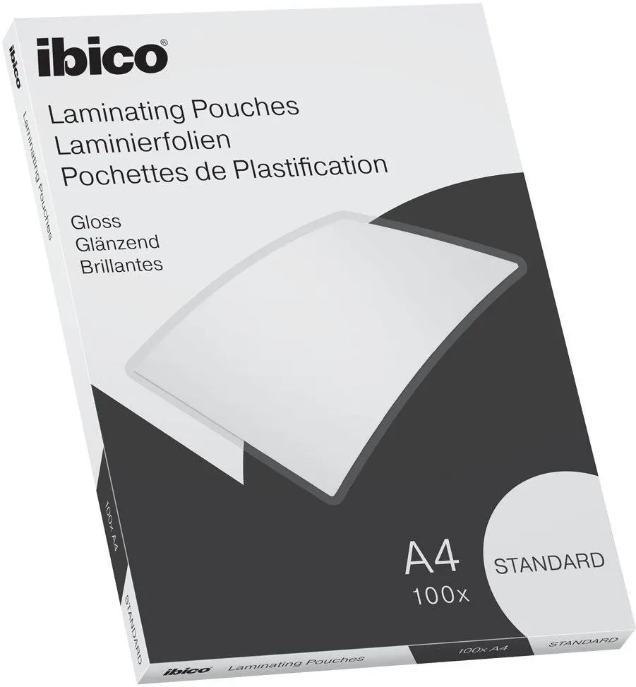 Folie de laminat, Ibico, A4, 125 microni, 100 bucati/set