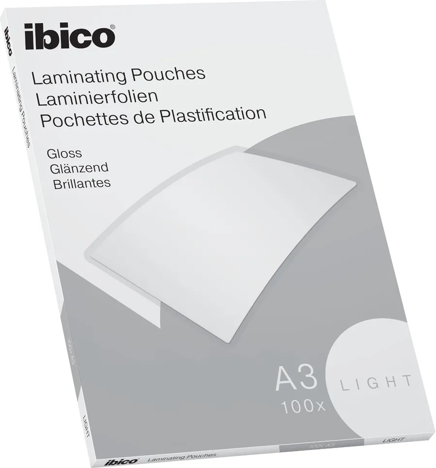 Folie de laminat, Ibico, A3, 75 microni, 100 bucati/set