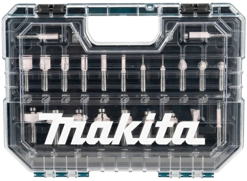 Makita cutter set D-74778, 22 pieces (8mm shank)