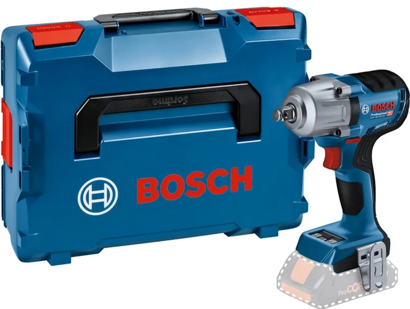 Bosch Cordless Impact Wrench GDS 18V-450 HC Professional solo, 18V (blue/black, Bluetooth module, without battery and charger, in L-BOXX)