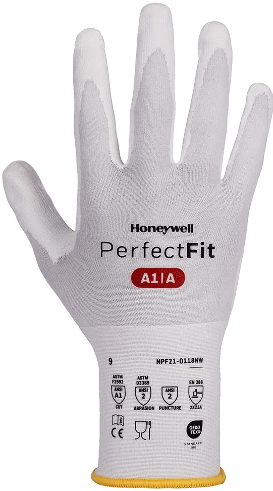 Manusi Honeywell Perect fit, imersie PU 2121A Ansi A1, marimea 9