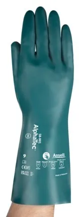 Manusi antichimice ESD Ansell AlphaTec 58-001, nitril, antistatice, marime 10