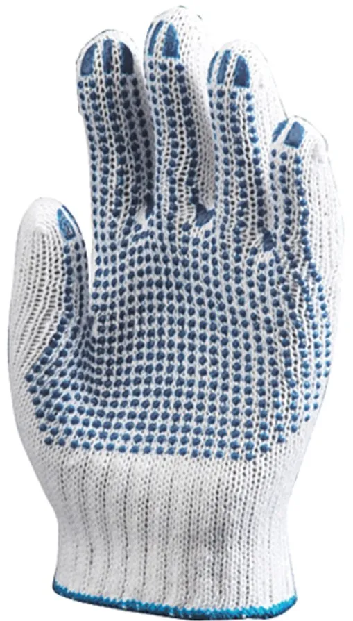 Manusi protectie din bumbac, Sacla 4349, insertii PVC, marimea 9