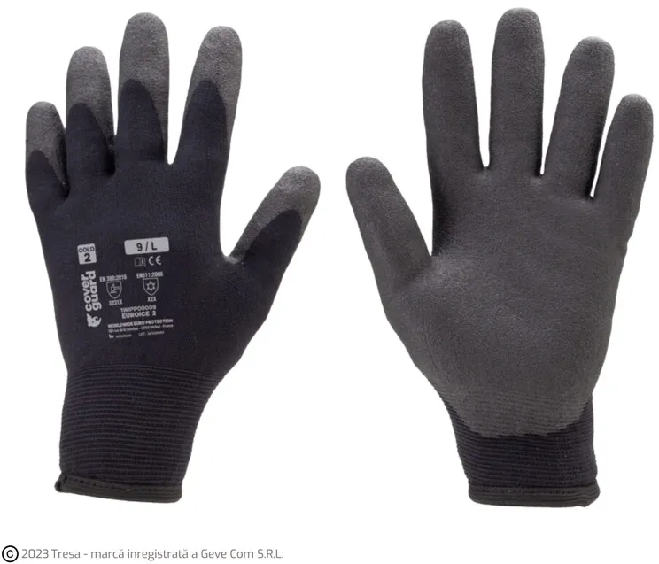 Manusi de protectie pentru frig Coverguard EUROICE 2, poliamida, imersie HPT (PVC), marime 7