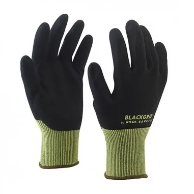 Manusa de asamblare Blackgrip, nailon/spandex, palma din nitril, marime 10
