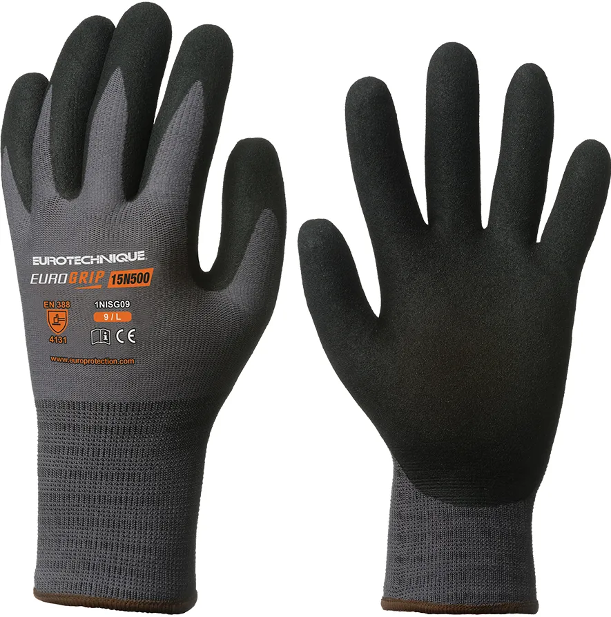 Manusi Sacla din nailon si spandex cu imersie nitril pe palma, marime 10