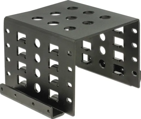 DeLOCK mounting frame 4x 2.5" to 3.5" black