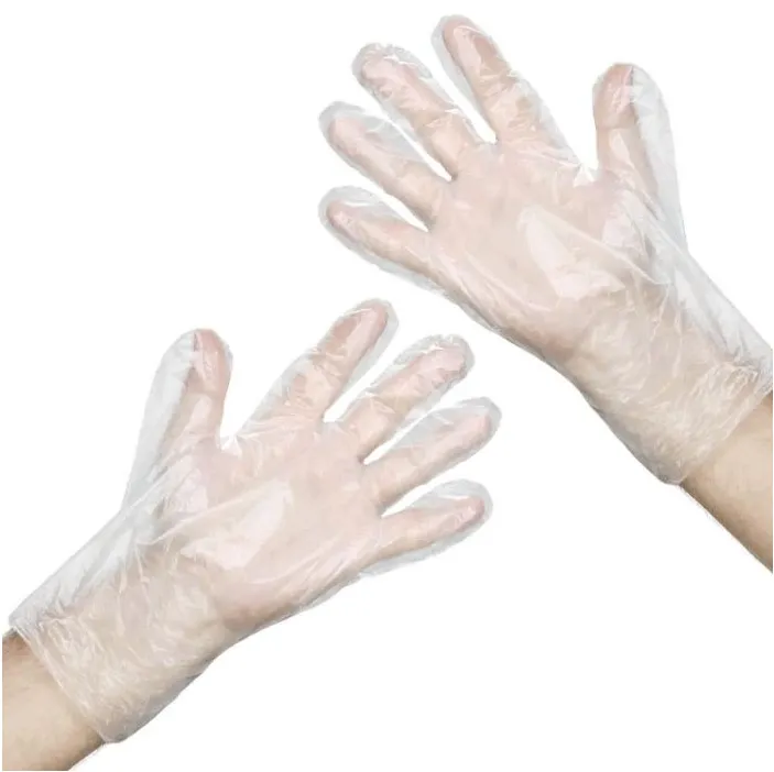 Manusi HDPE transparente, de unica folosinta, marimea M, 10000 buc/bax