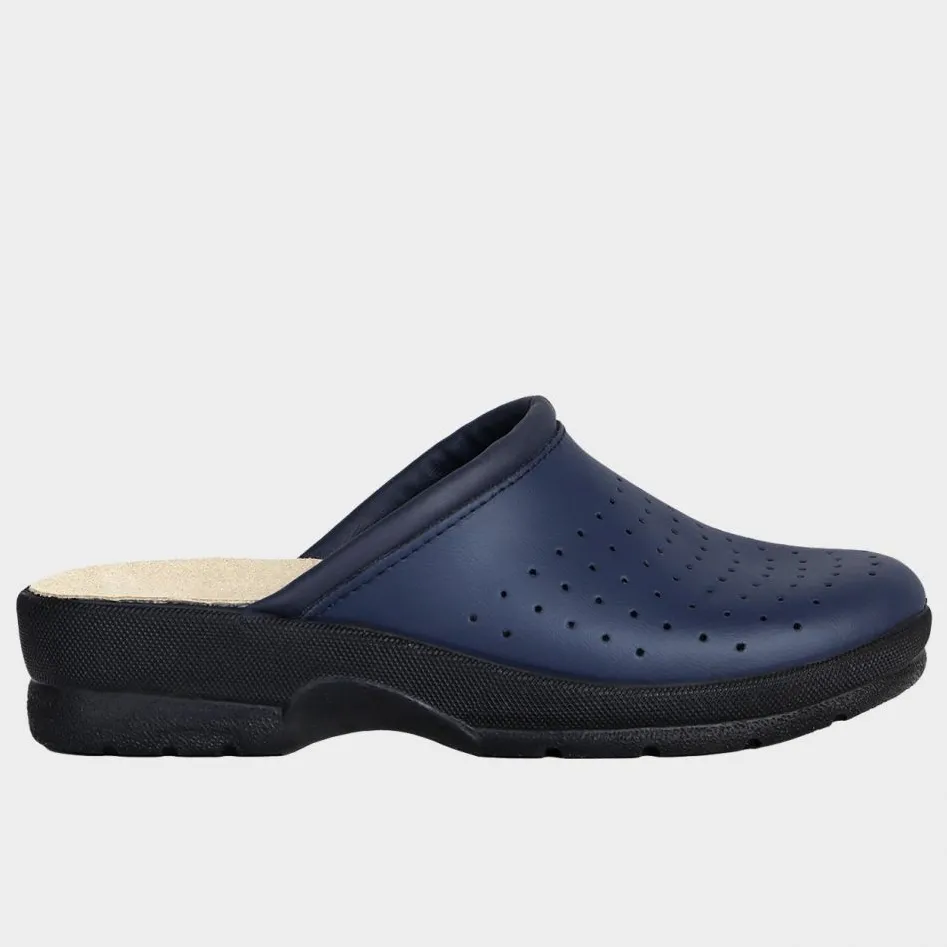Saboti de dama bleumarin din piele GOLDENFIT, GF LADY NAVY, marimea 35