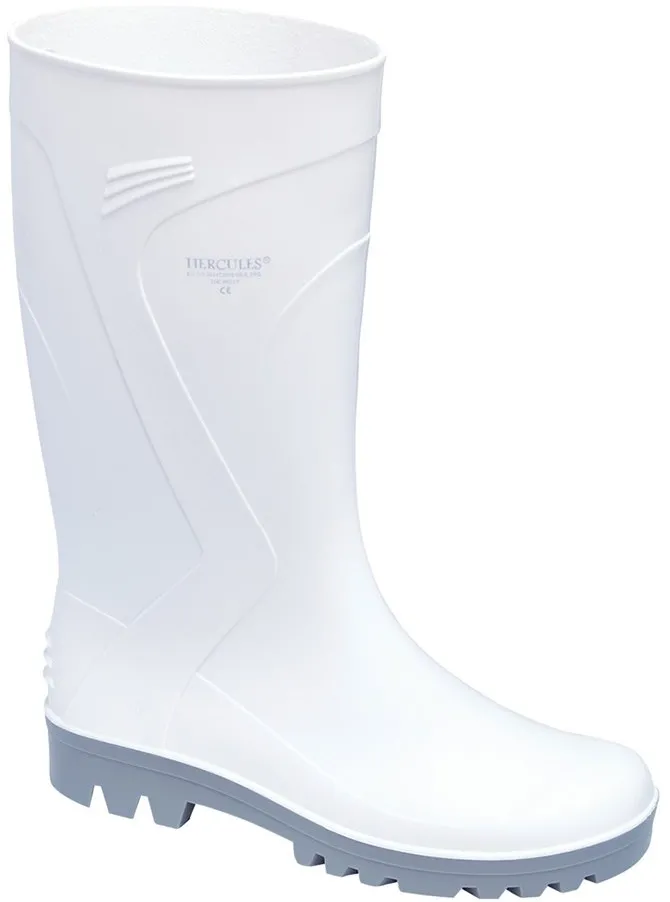 Cizme PVC, Sir Safety, Hercules SRC, alb, marime 41