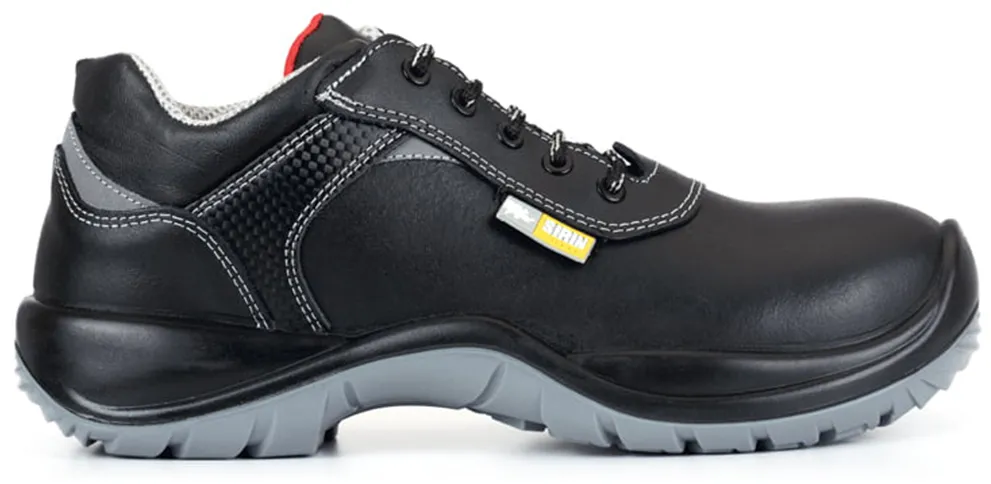Pantofi de protectie Sirin Ciucas New S3 WR SRC, piele bovina, bombeu nemetalic, talpa PU, negru, marimea 36