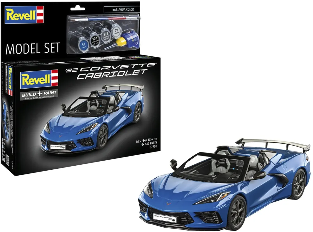 Revell Model Set Corvette C8 Cabriolet (Scale: 1:25)