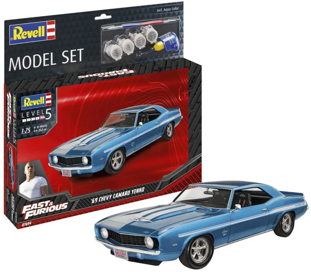 Revell Model Set Fast & Furious 1969 Chevy Camaro Yenko (Scale: 1:25)