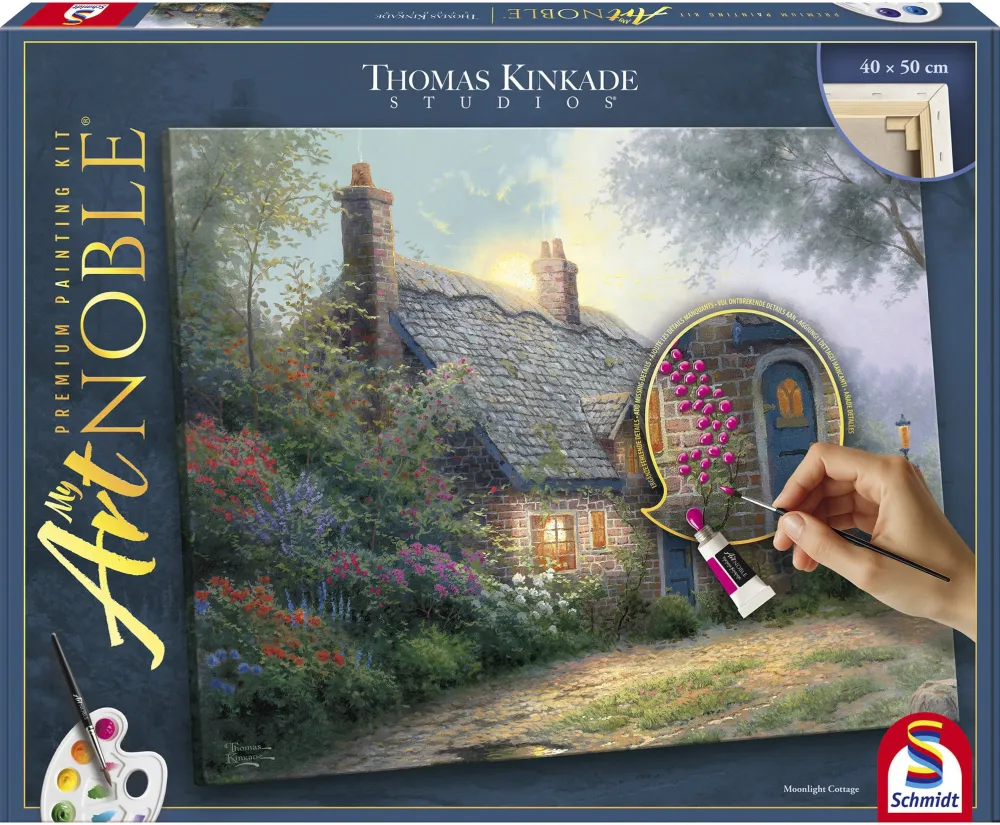 Schmidt Spiele My ArtNOBLE Thomas Kinkade - Moonlight Cottage