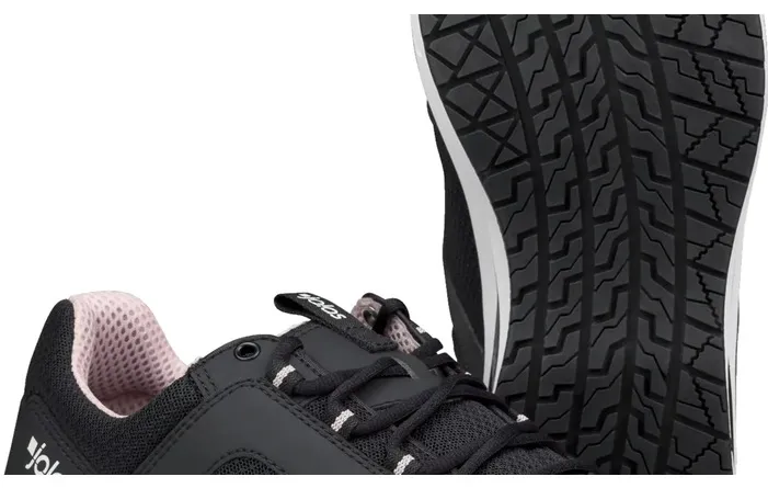 Pantofi de protectie JALAS Tempus 5628, marimea 37, S1P SRC, negru/roz