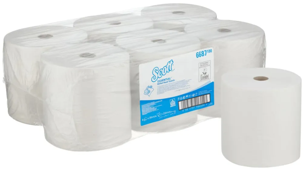 Rola prosop Scott Airflex, 1 strat, 20cm x 354m, 6 role/set