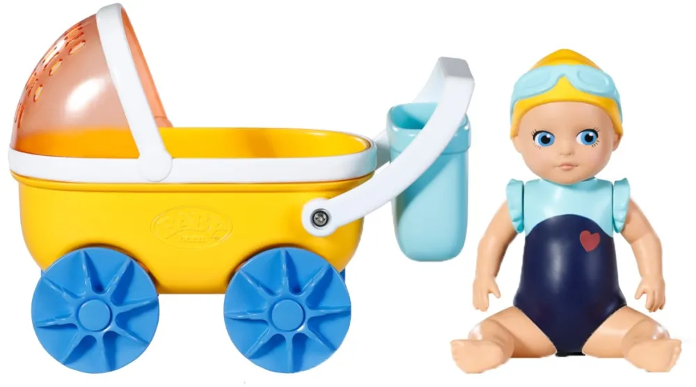 ZAPF Creation BABY born® Splish Slapsh Stroller with Emma Toy