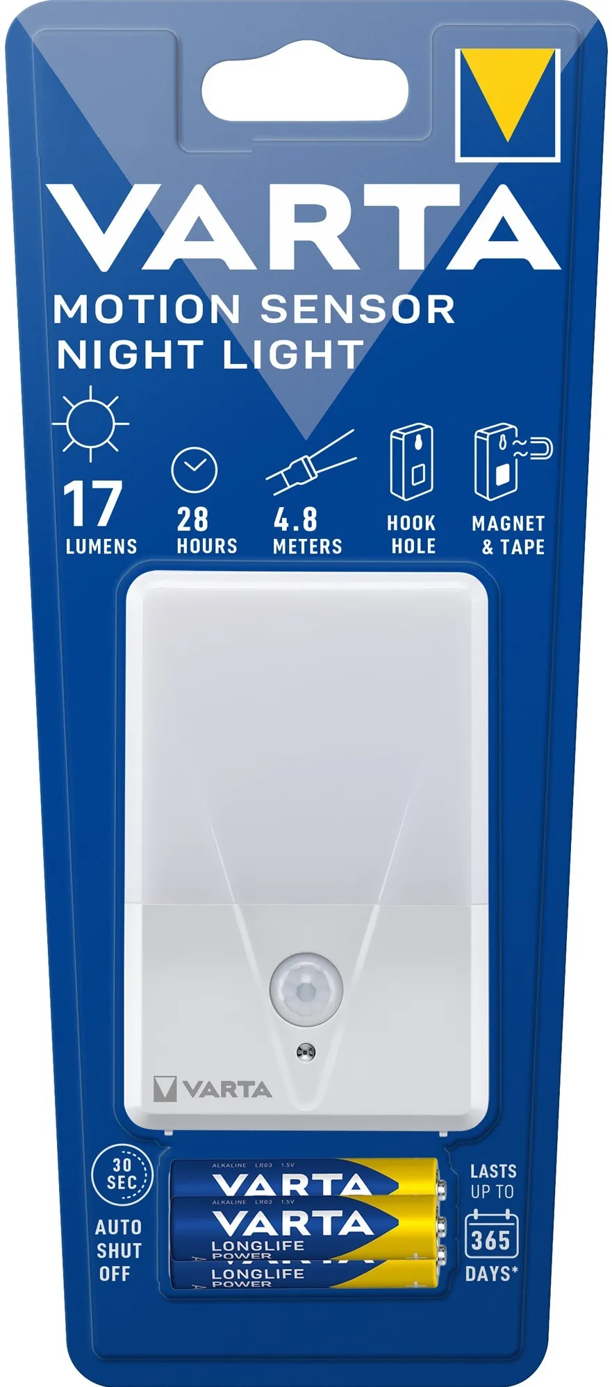 Varta Motion Sensor Night Light, night light (white)