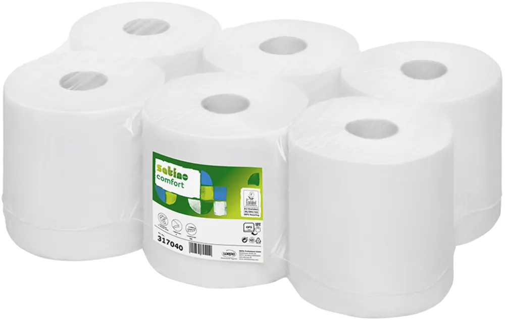 Rezerva prosoape in rola Wepa Comfort, 300m/rola, 1 strat, 6 role/bax