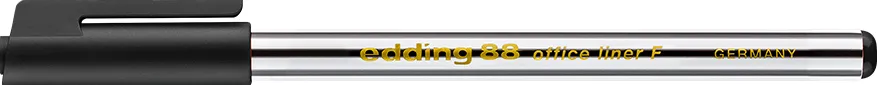 Liner Edding 88, corp plastic, varf 0.6 mm, negru