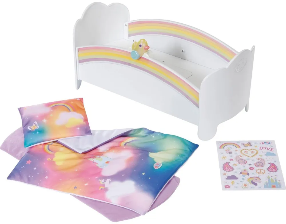 ZAPF Creation BABY born Rainbow Bed, Doll Furniture