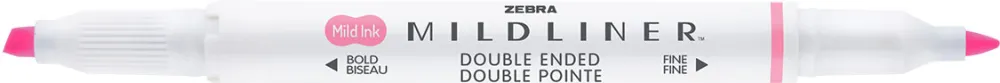 Textmarker cu doua capete Zebra, Mildliner, roz