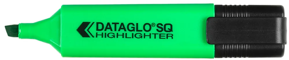 Textmarker Dataglo, corp dreptunghiular, varf 1-5 mm, verde