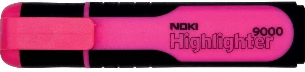 Textmarker Noki Wide 9000, varf retezat, 1-5 mm, roz