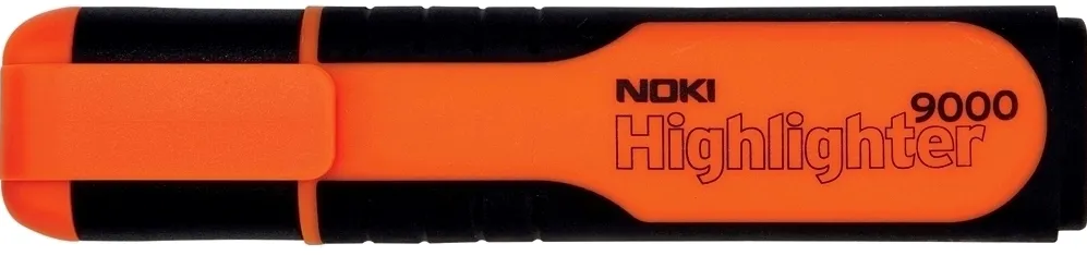 Textmarker Noki Wide 9000, varf retezat, 1-5 mm, portocaliu