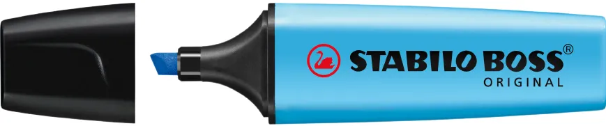 Textmarker Stabilo Boss, varf 2-5 mm, bleu