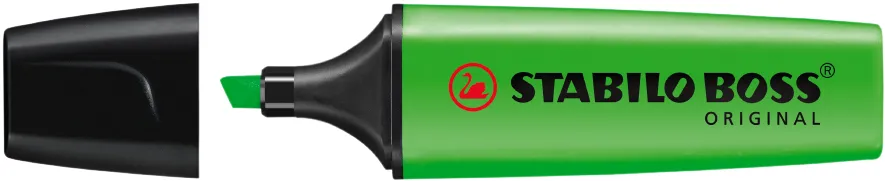 Textmarker Stabilo Boss, varf 2-5 mm, verde