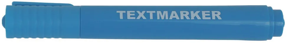 Textmarker, corp rotund, varf 1-5 mm, albastru