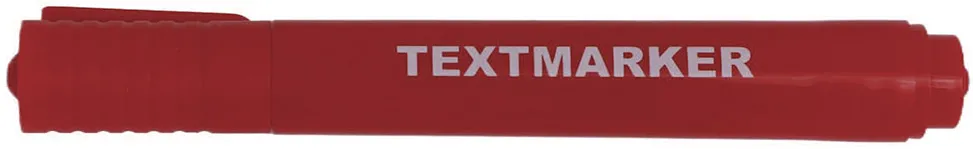 Textmarker, corp rotund, varf 1-5 mm, rosu
