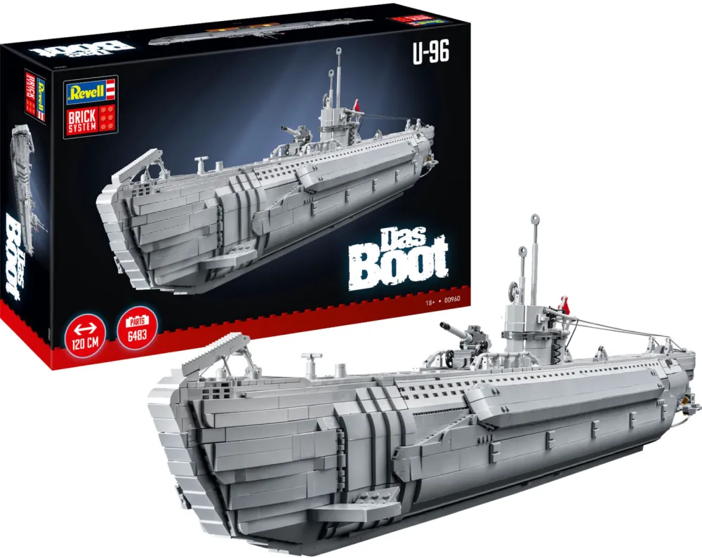 Set de constructie Revell submarin Das Boot Brick System 6483 piese