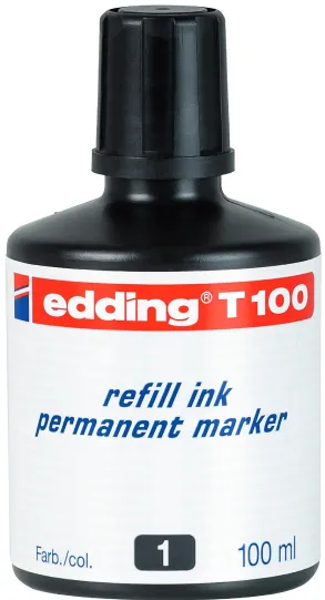 Tus Edding T100 pentru marker permanent, negru, 100ml