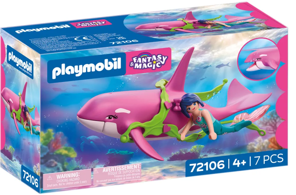 Playmobil 72106 Fantasy & Magic Orca with Mermaid