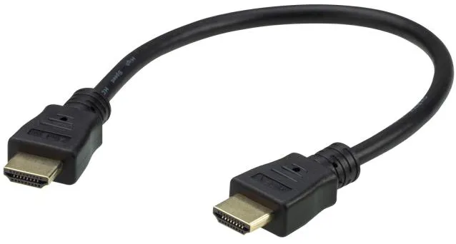 0.3M HDMI 2.0 Cable M/M 30AWG Black