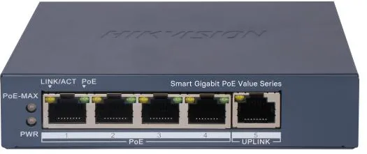 SWITCH MANAGED, 4 GIGABIT POE