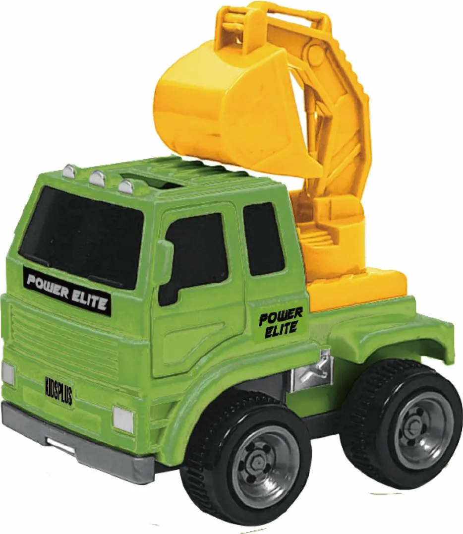 Excavator frictiune 1/43,10CM, verde