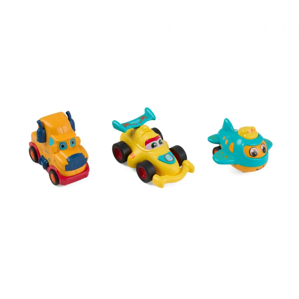 Set 3 vehicule cu camion galben