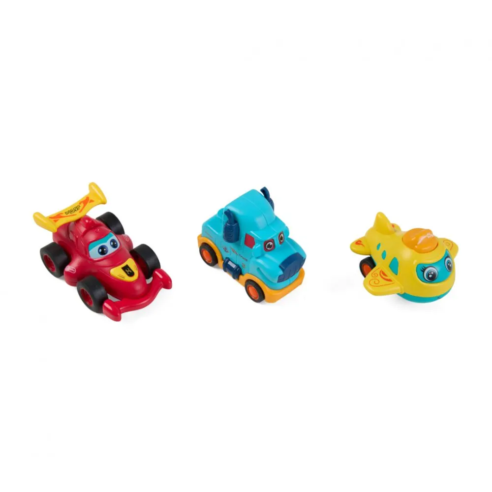 Set 3 vehicule, camion albastru