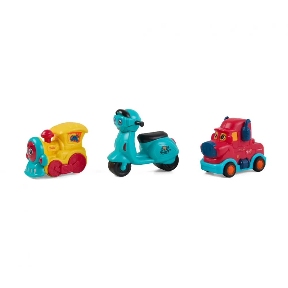 Set 3 vehicule, masinuta rosie