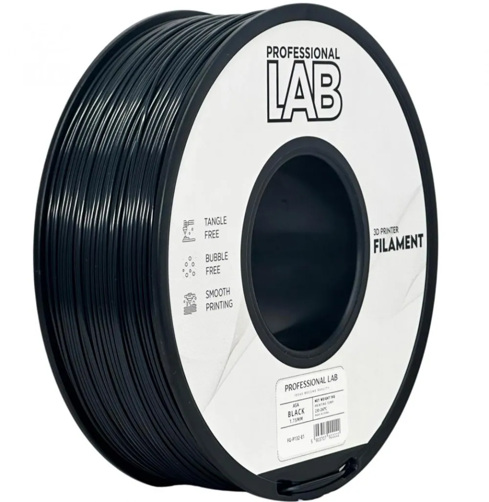 PROF. LAB 3D FILAMENT 1KG ASA BK